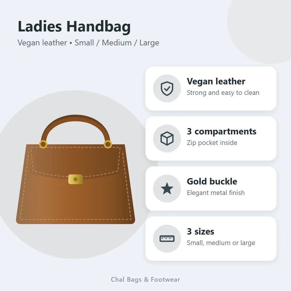 Ladies Handbag: features