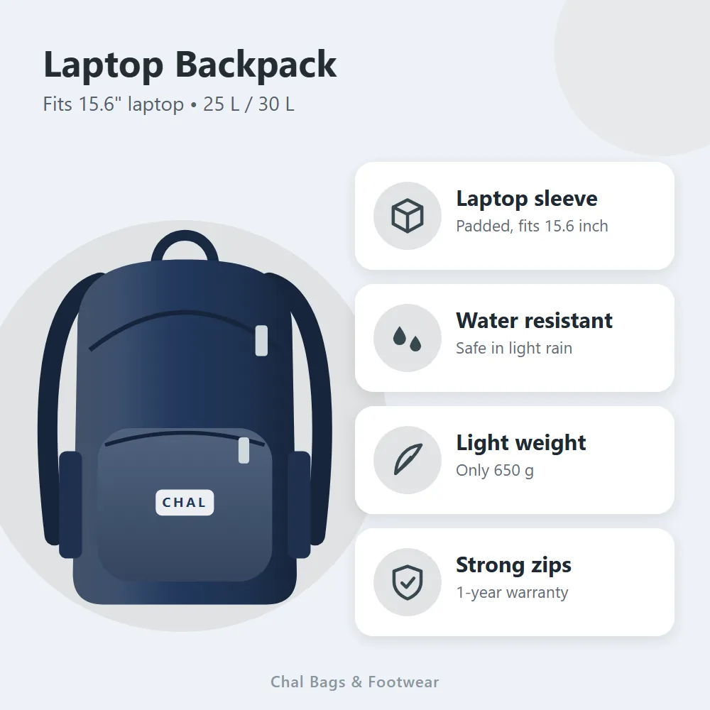 Laptop Backpack: features