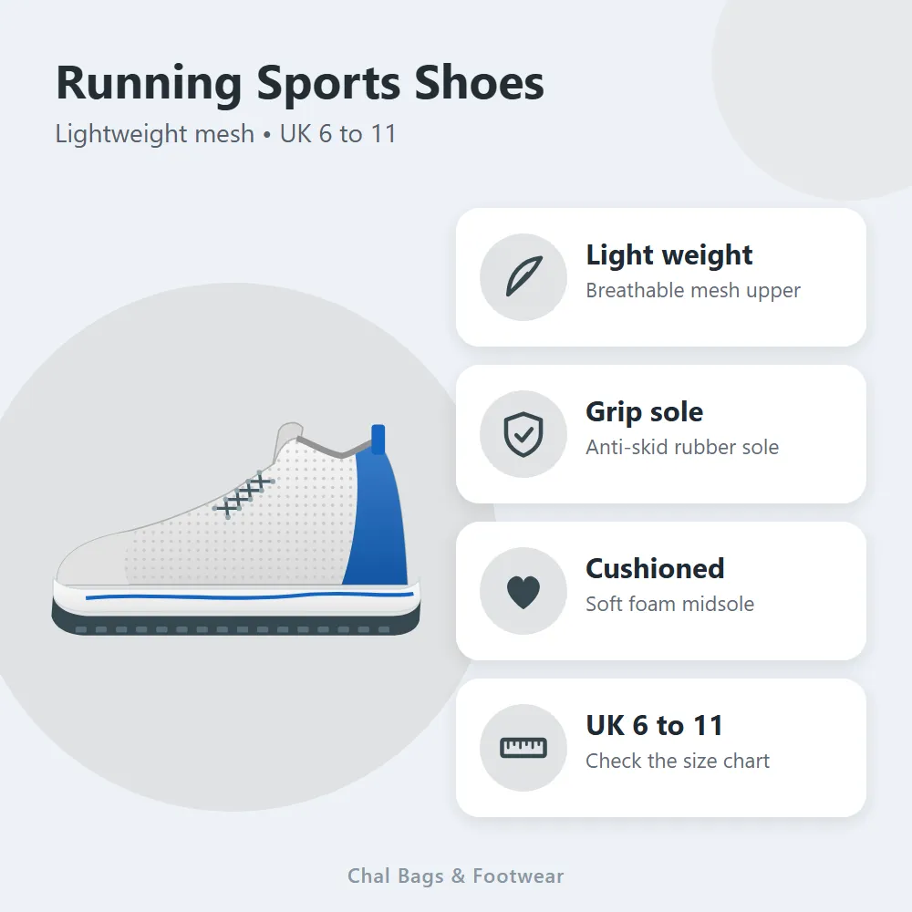 Running Sports Shoes: features