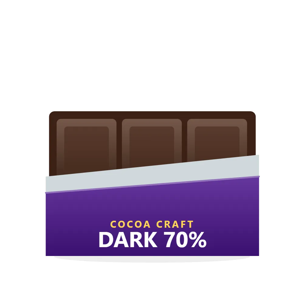 Dark Chocolate Bar: 70% Cocoa