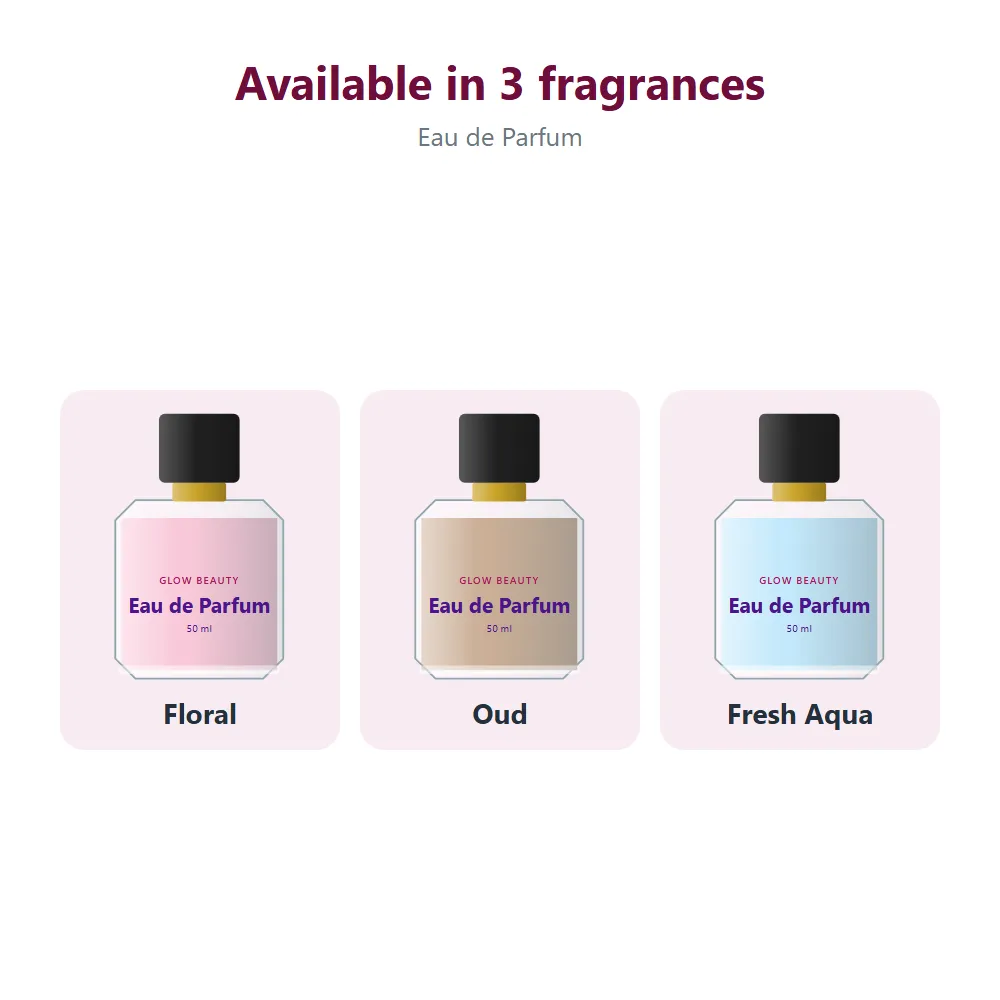 Eau de Parfum: all options