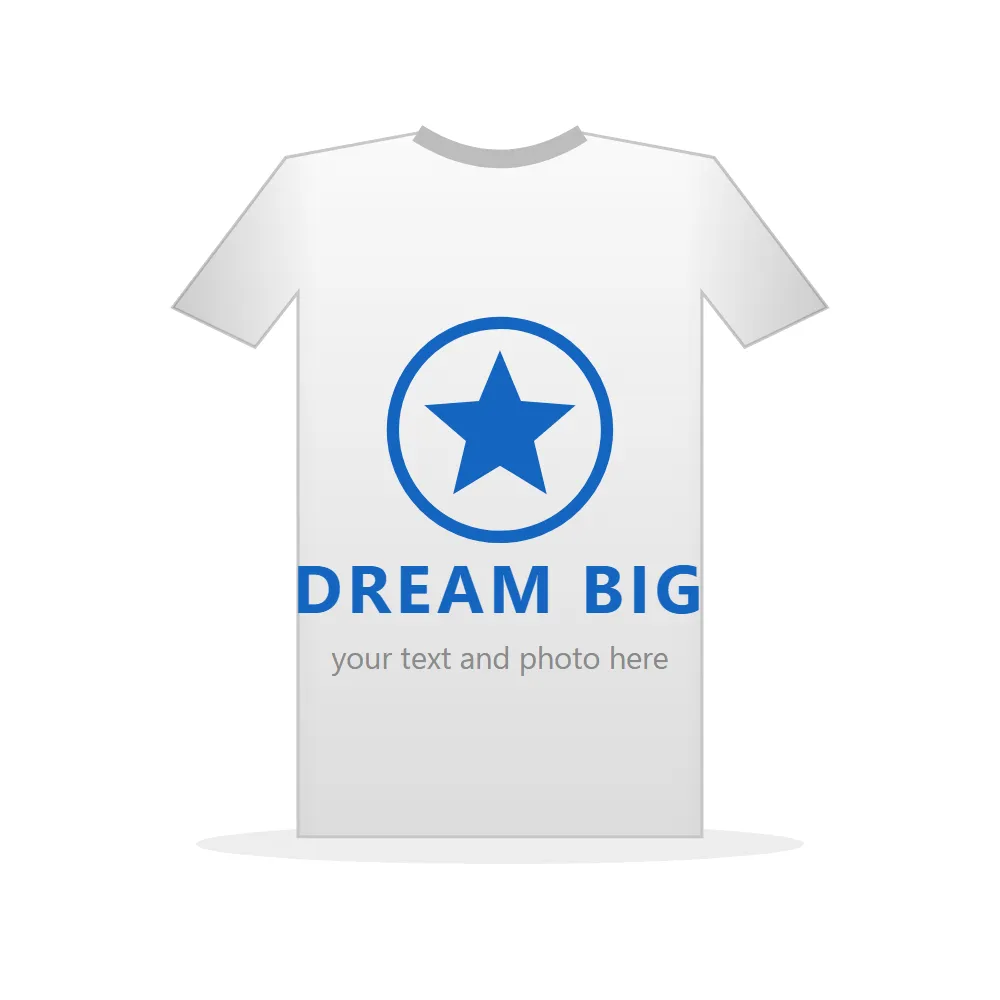 Custom Printed T-shirt: White