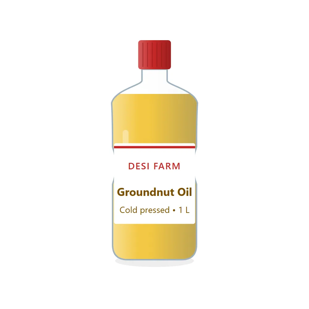 Cold-pressed Groundnut Oil: 1 L bottle