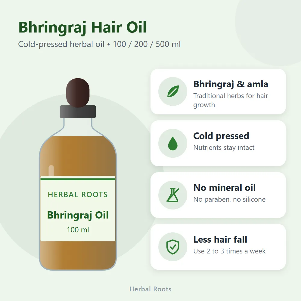 Bhringraj Hair Oil: features