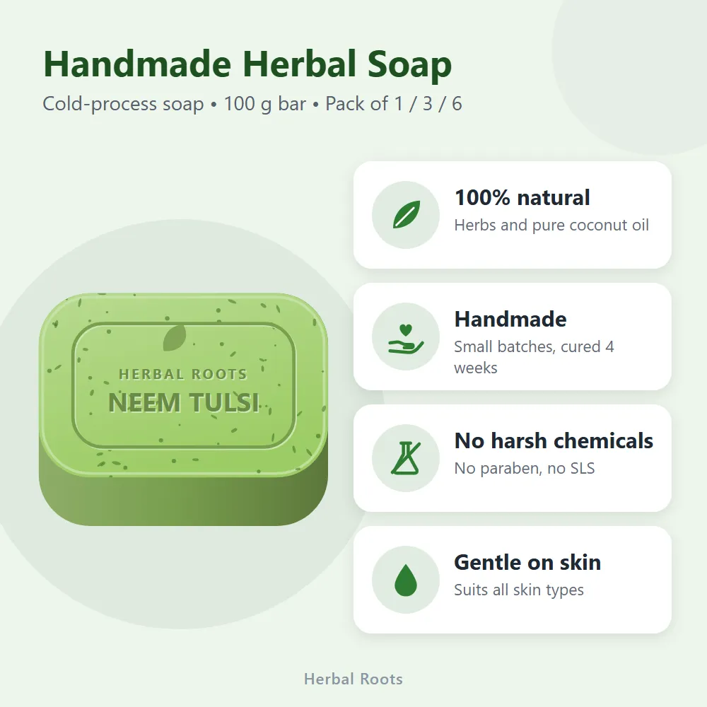 Handmade Herbal Soap: features