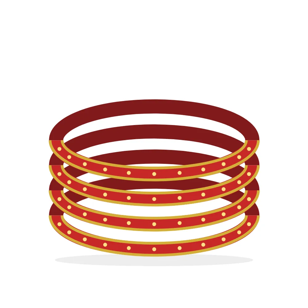 Bangles Set: Red