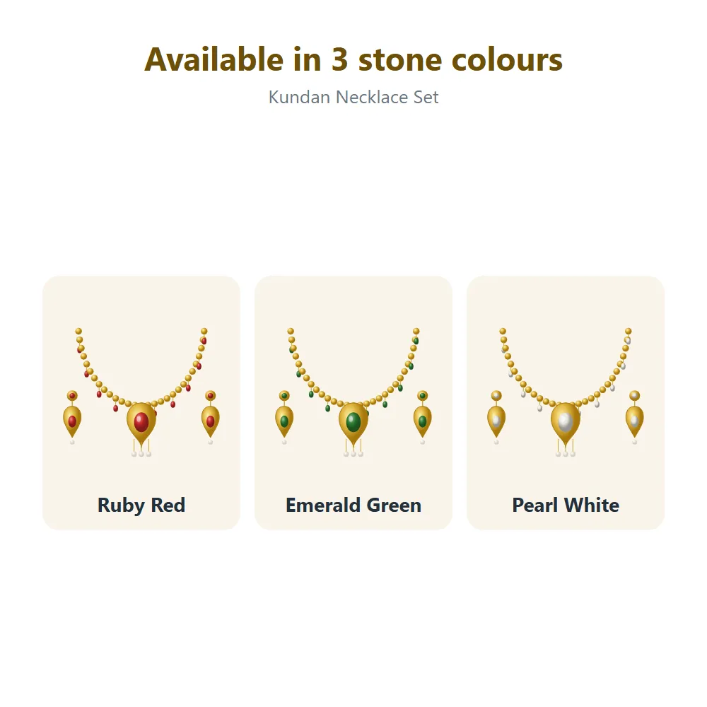 Kundan Necklace Set: all options