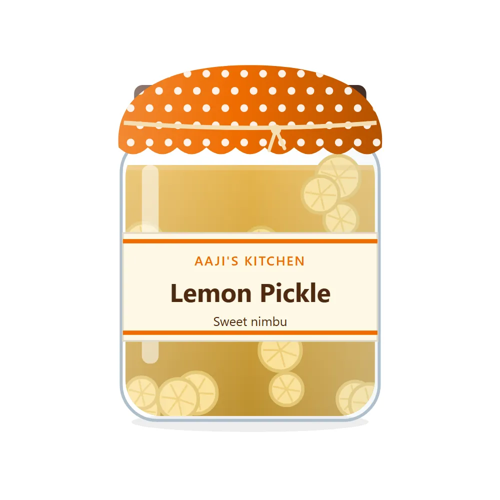 Lemon Pickle: Sweet