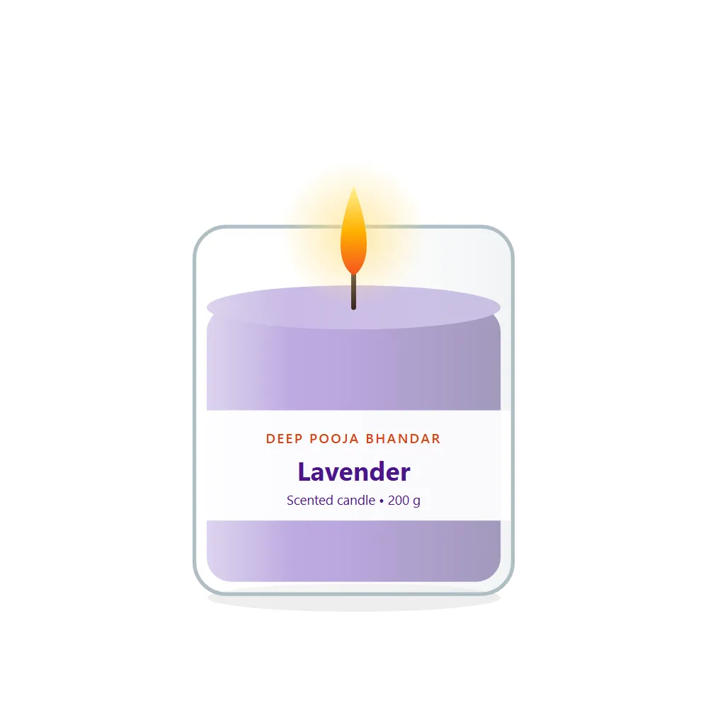 Scented Jar Candle: Lavender